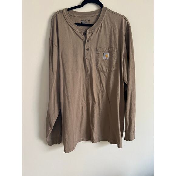 Carhartt Loose Fit Tan Long Sleeve - Picture 1 of 4